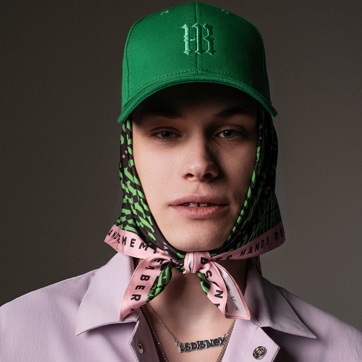 BASEBALL CAP GREEN | GOTHIC LOGO