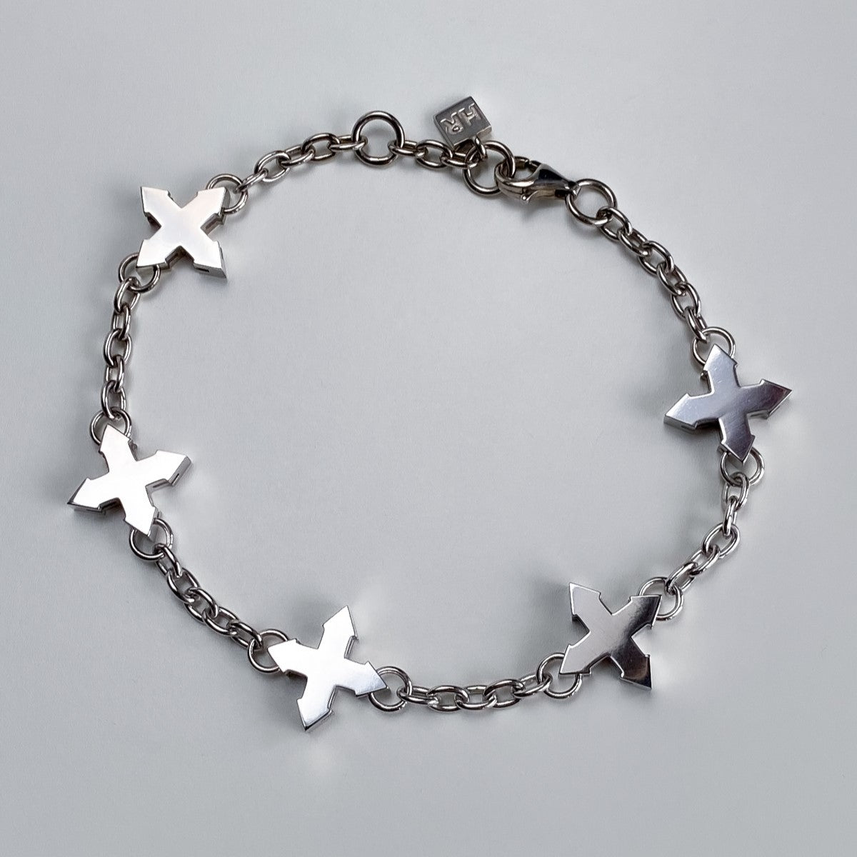 CHAIN BRACELET "FIVE STARS" / SILVER