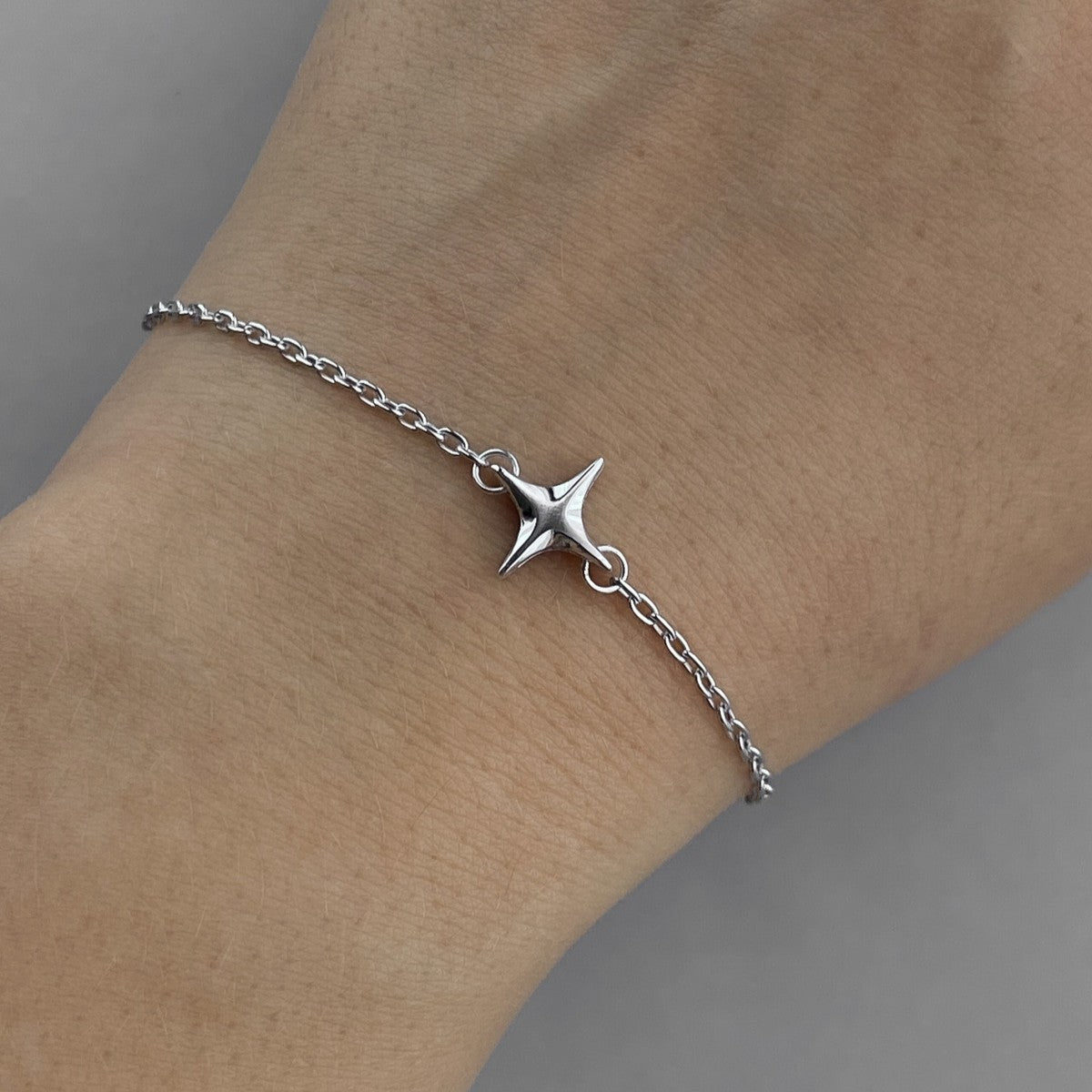 CHAIN BRACELET "ALIEN STAR" | SILVER