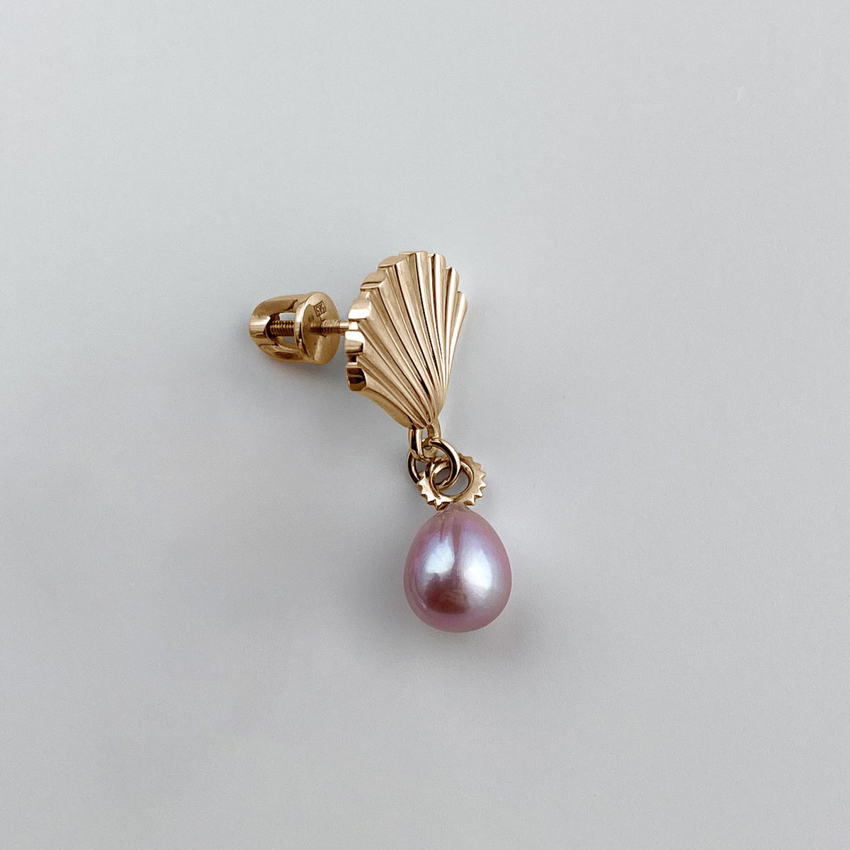 STUD "ABSOLUTE PEARL" WITH LILAC PEARL | GOLD