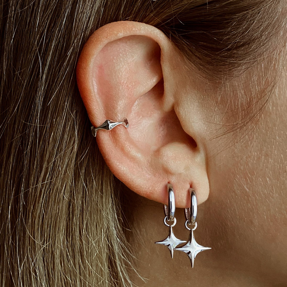 EARRING "ALIEN STAR" | SILVER