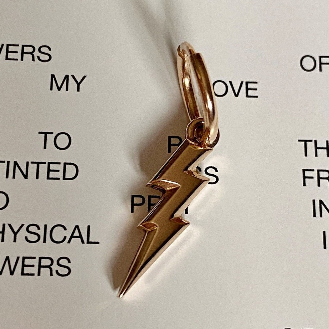 EARRING "LIGHTNING" / SOLID GOLD