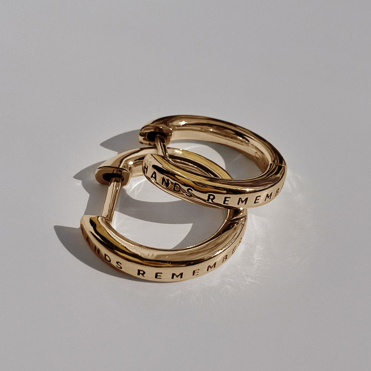 HOOP EARRINGS "MEMORIES" MINI | GOLD