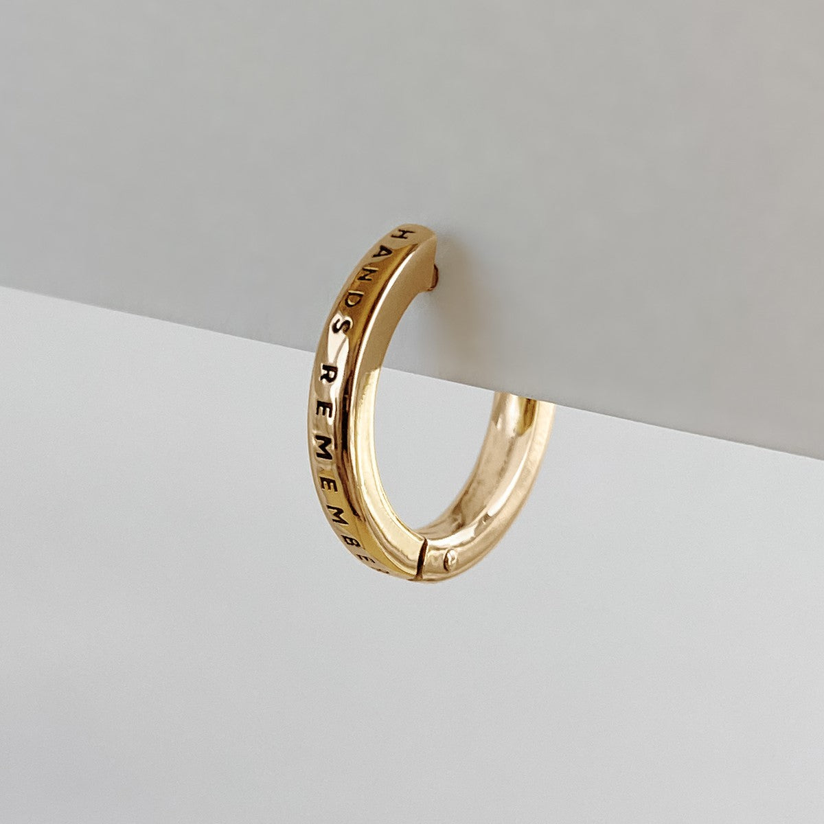 HOOP EARRING "MEMORIES" MINI | GOLD