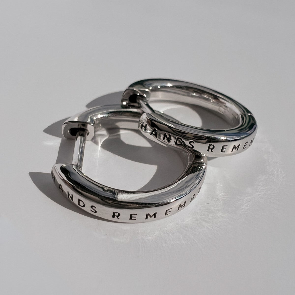 HOOP EARRINGS "MEMORIES" MINI | SILVER