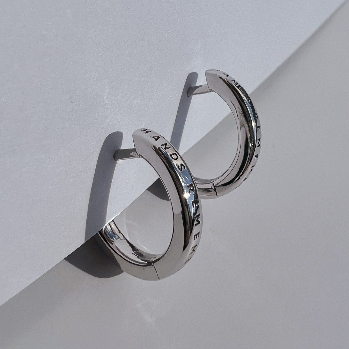 HOOP EARRINGS "MEMORIES" MINI | SILVER