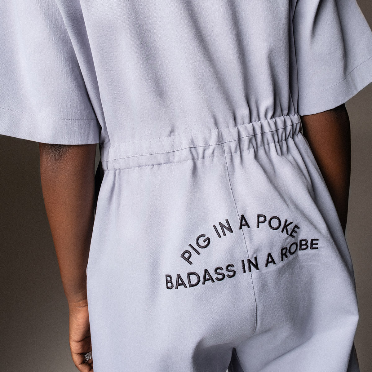 OVERALLS GREY | PIG IN A POKE BADASS IN A ROBE