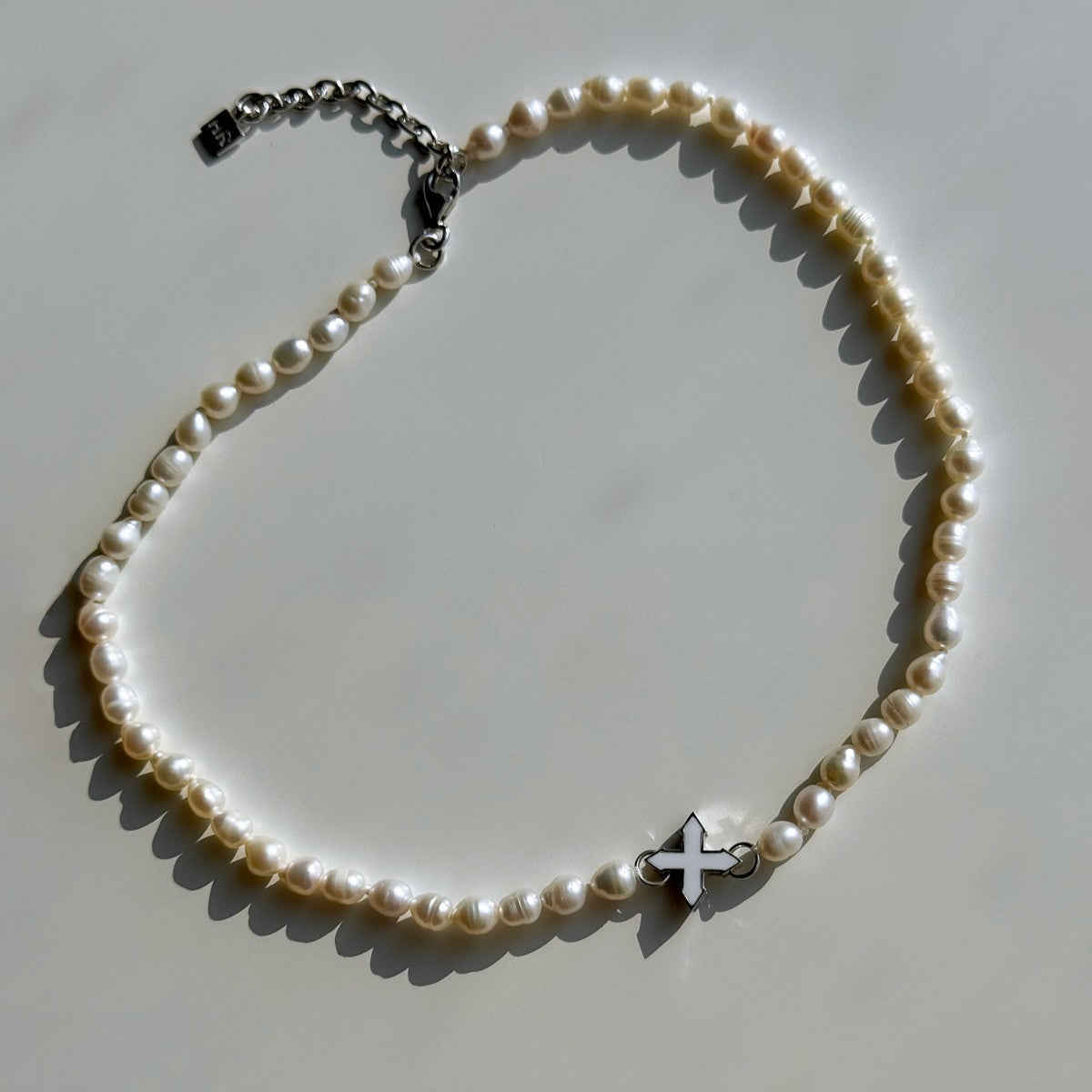 PEARL CHOKER "PURE" | SILVER