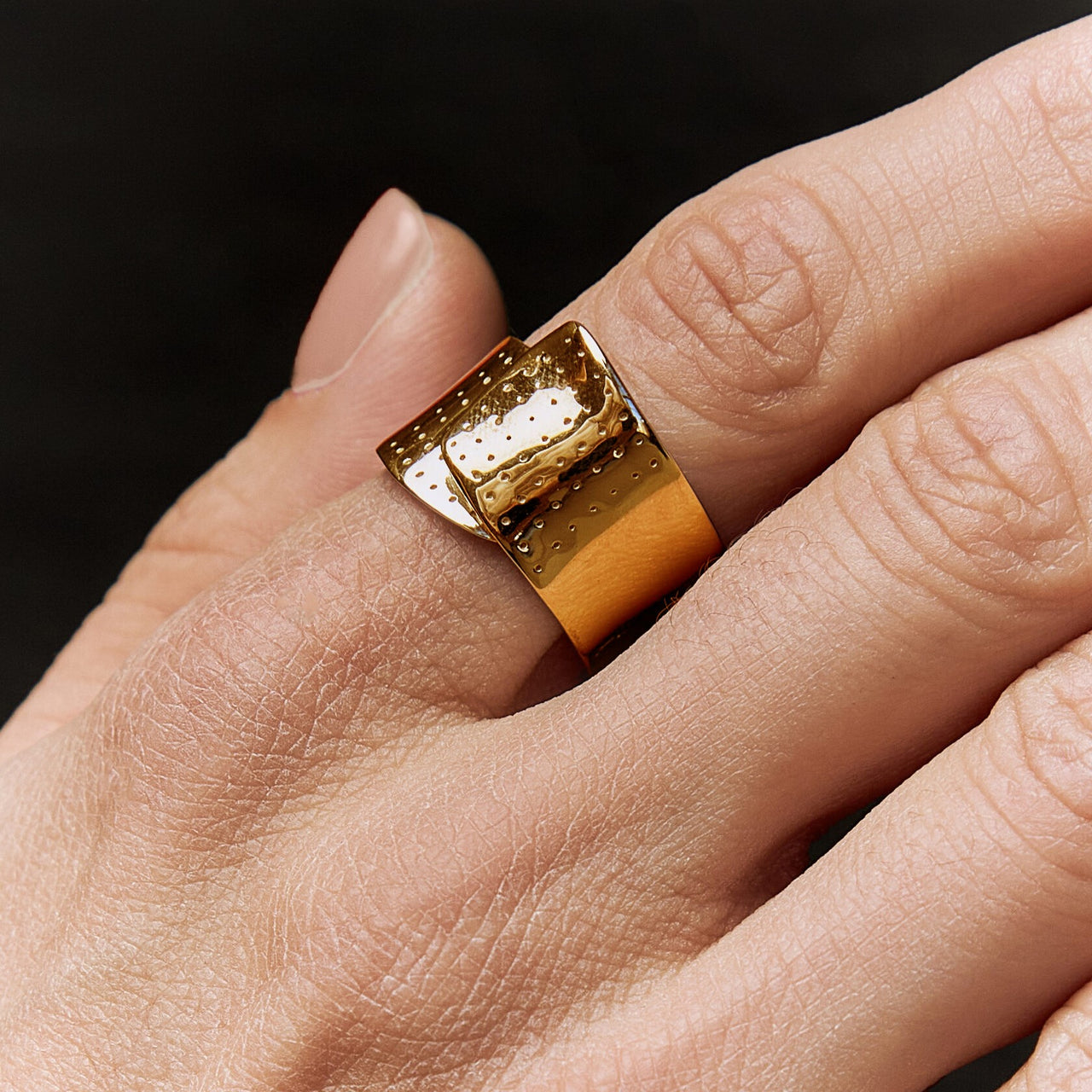 RING "SAVE ME" / SOLID GOLD