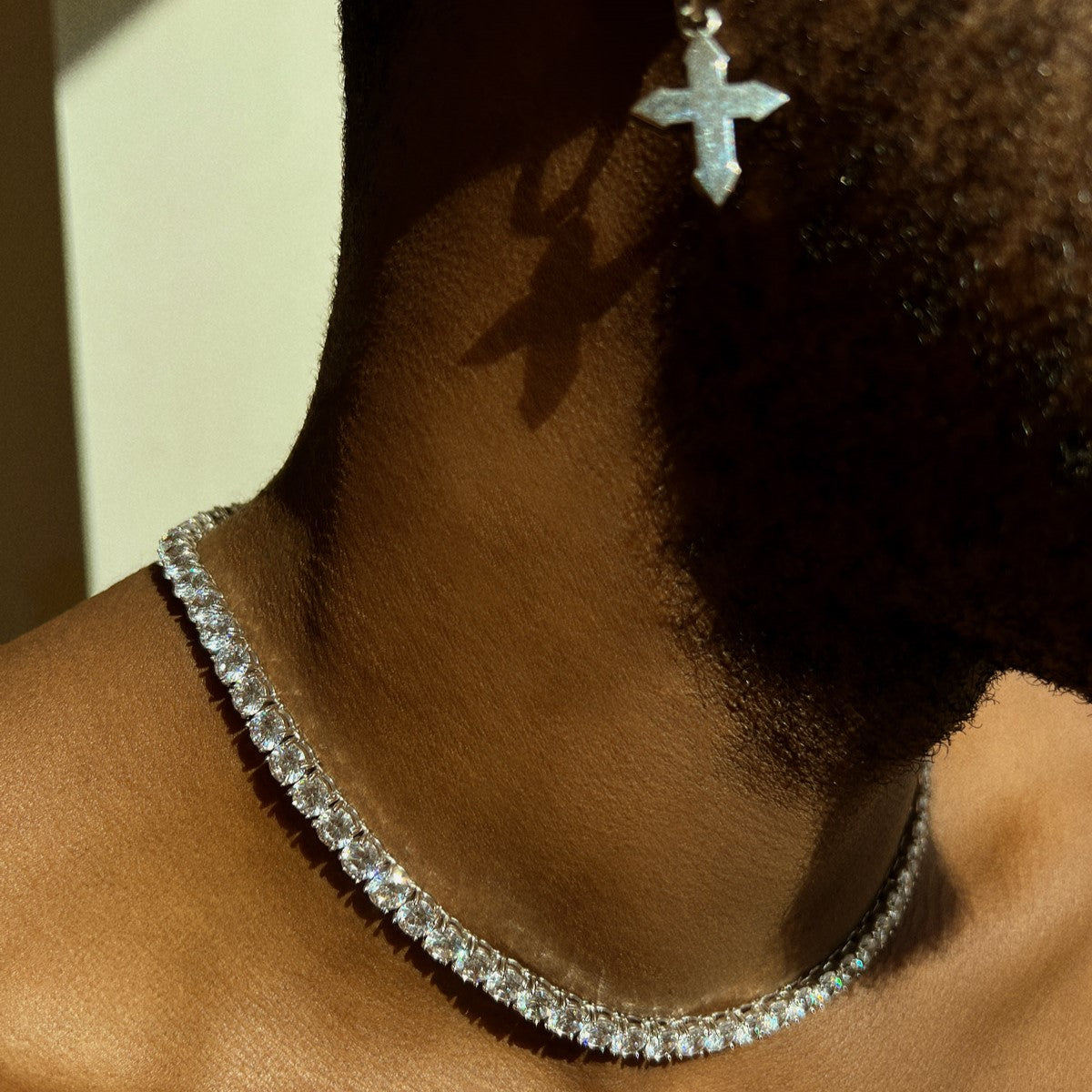 TENNIS NECKLACE "SIMPLE THING" WITH CZ 6 / SILVER