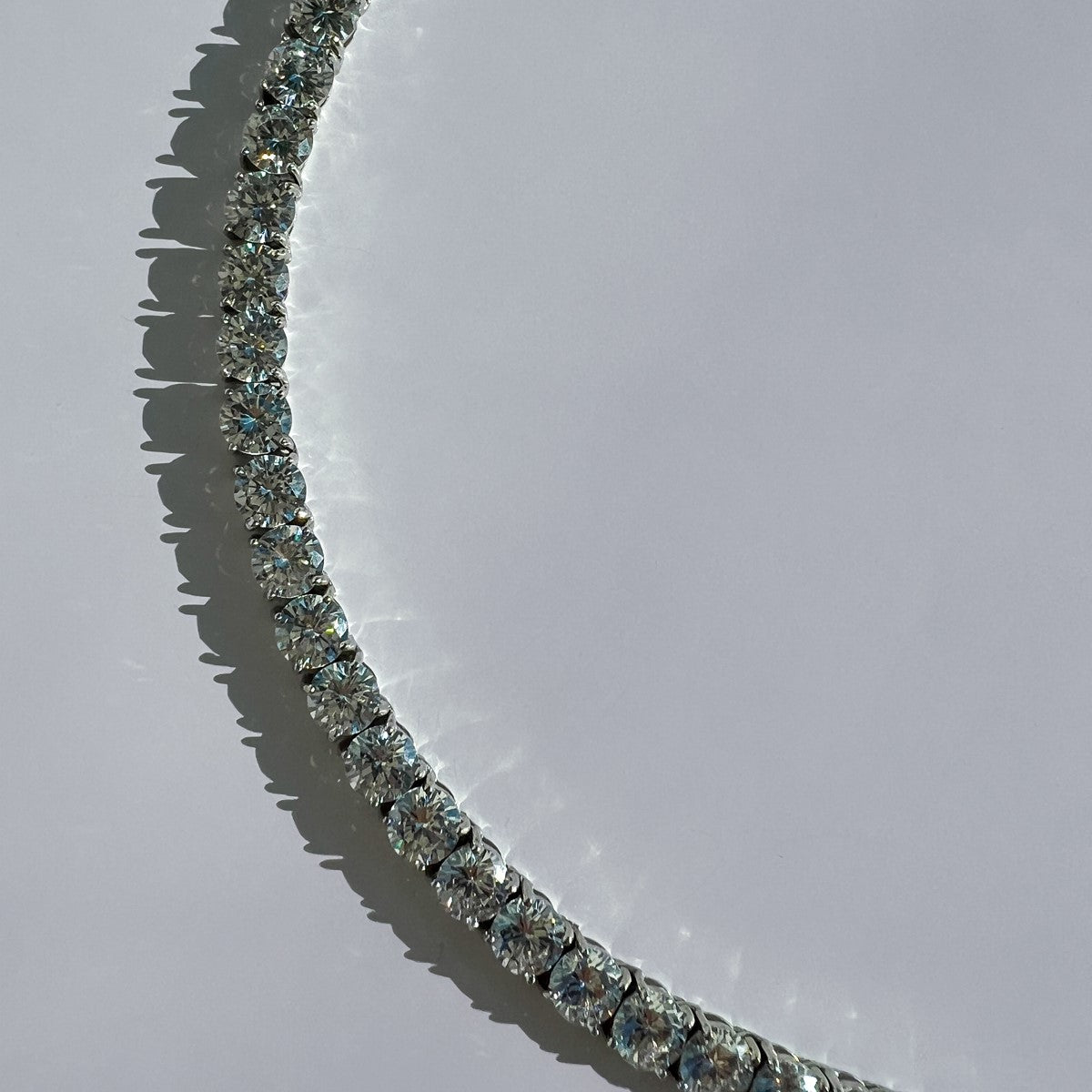 TENNIS NECKLACE "SIMPLE THING" WITH CZ 6 / SILVER