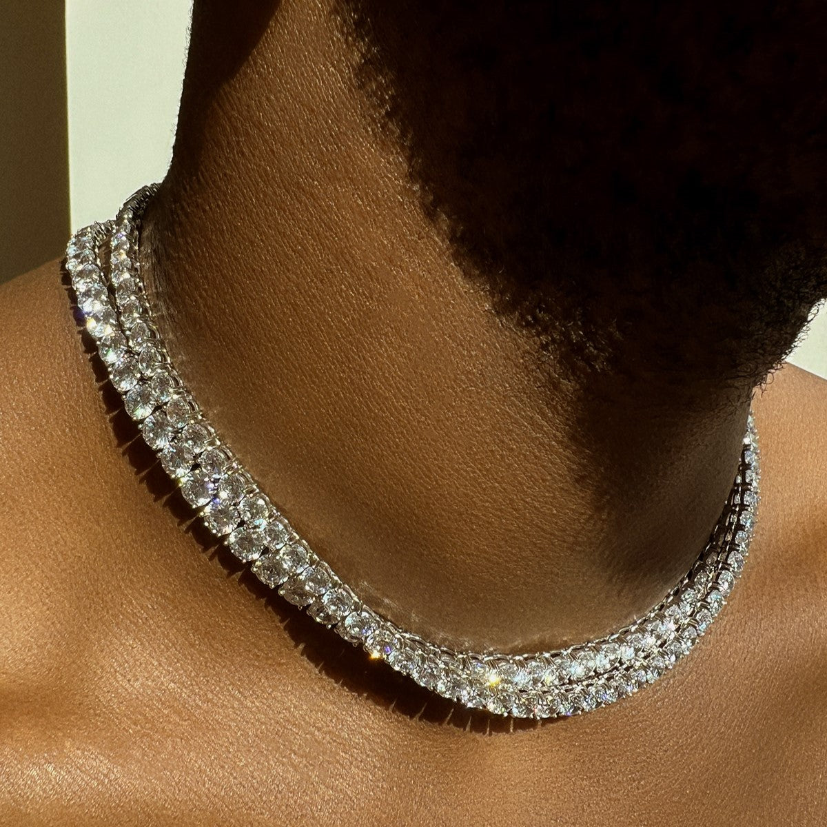 TENNIS NECKLACE "SIMPLE THING" WITH CZ 6 / SILVER