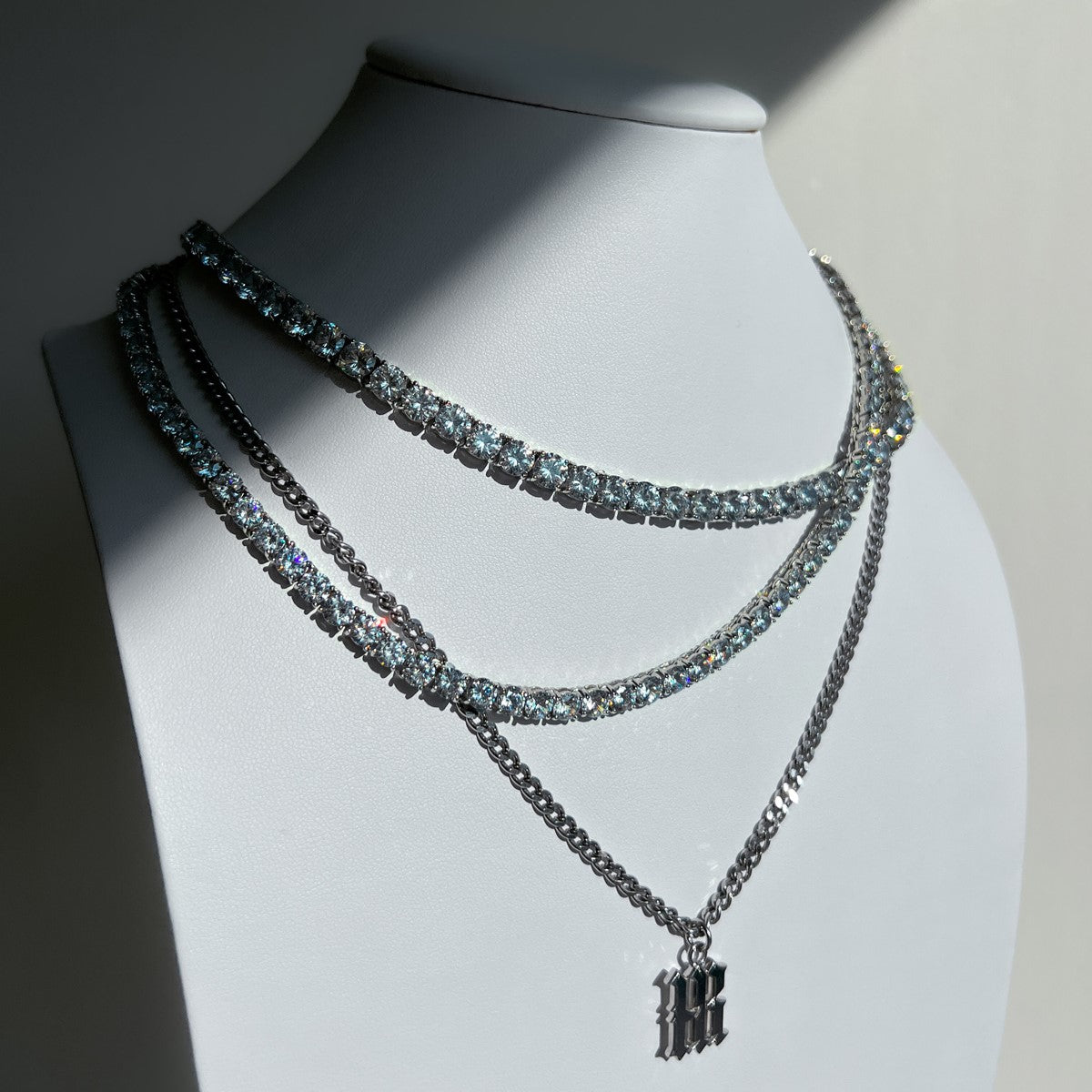 TENNIS NECKLACE "SIMPLE THING" WITH CZ 6 / SILVER