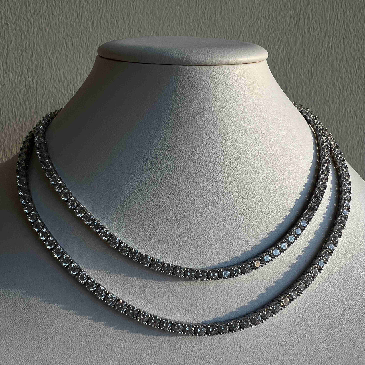TENNIS NECKLACE "SIMPLE THING" WITH CZ 4 / SILVER