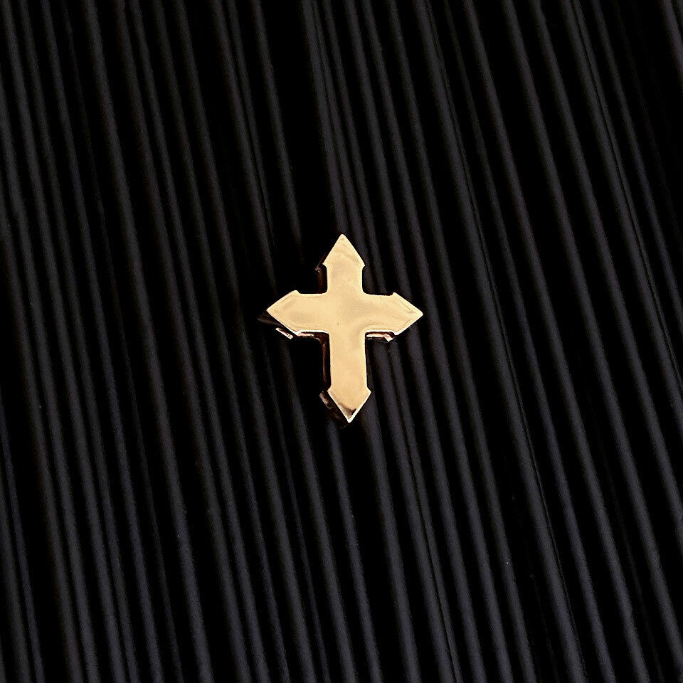 STUD "SPANISH CROSS" / SOLID GOLD