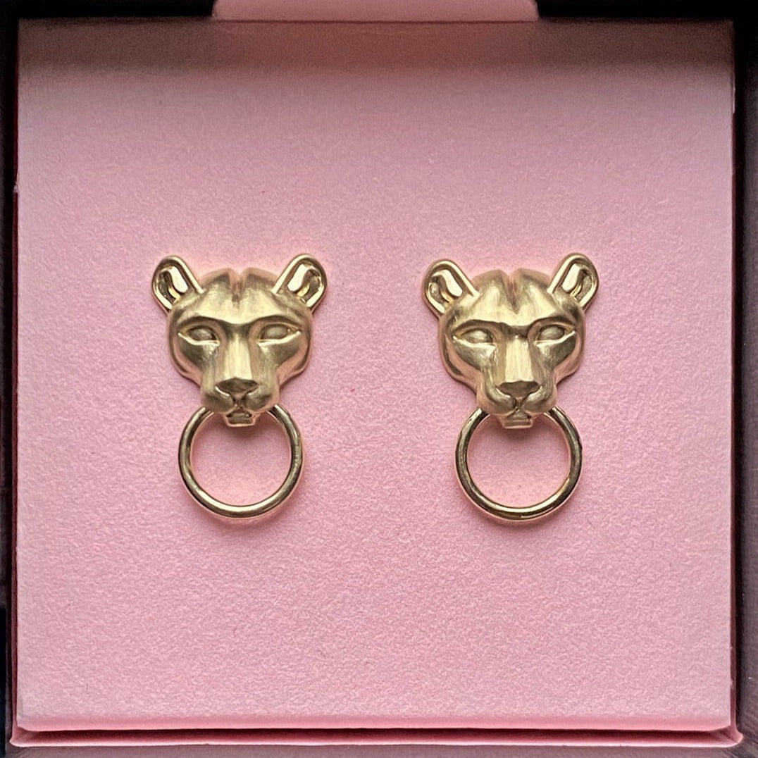 STUDS "PUMAS" / SOLID GOLD