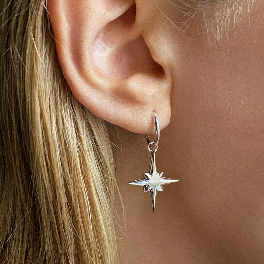 EARRING "WIND ROSE" / SILVER