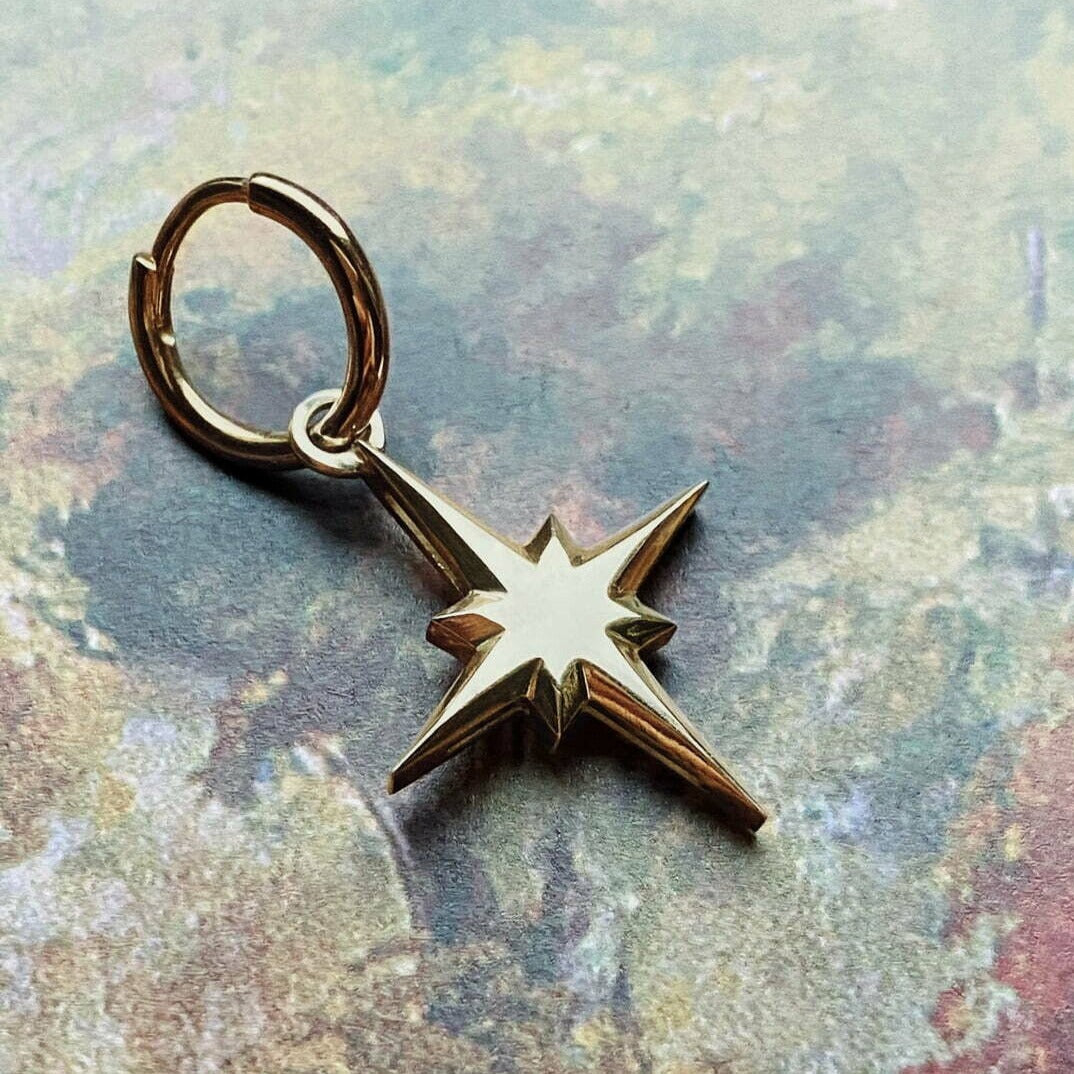 EARRING "WIND ROSE" / SOLID GOLD
