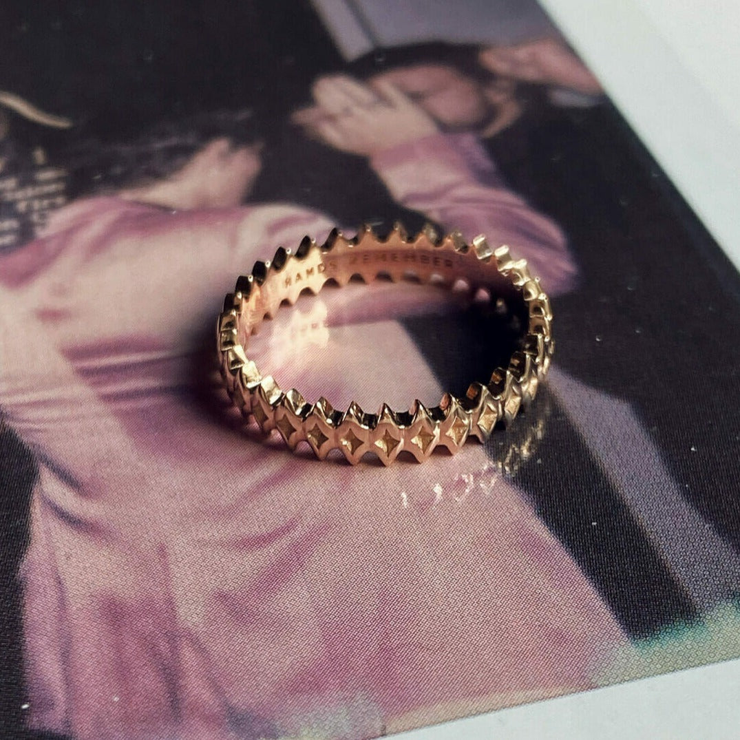 RING "CROWN OF THORNS" / SOLID GOLD