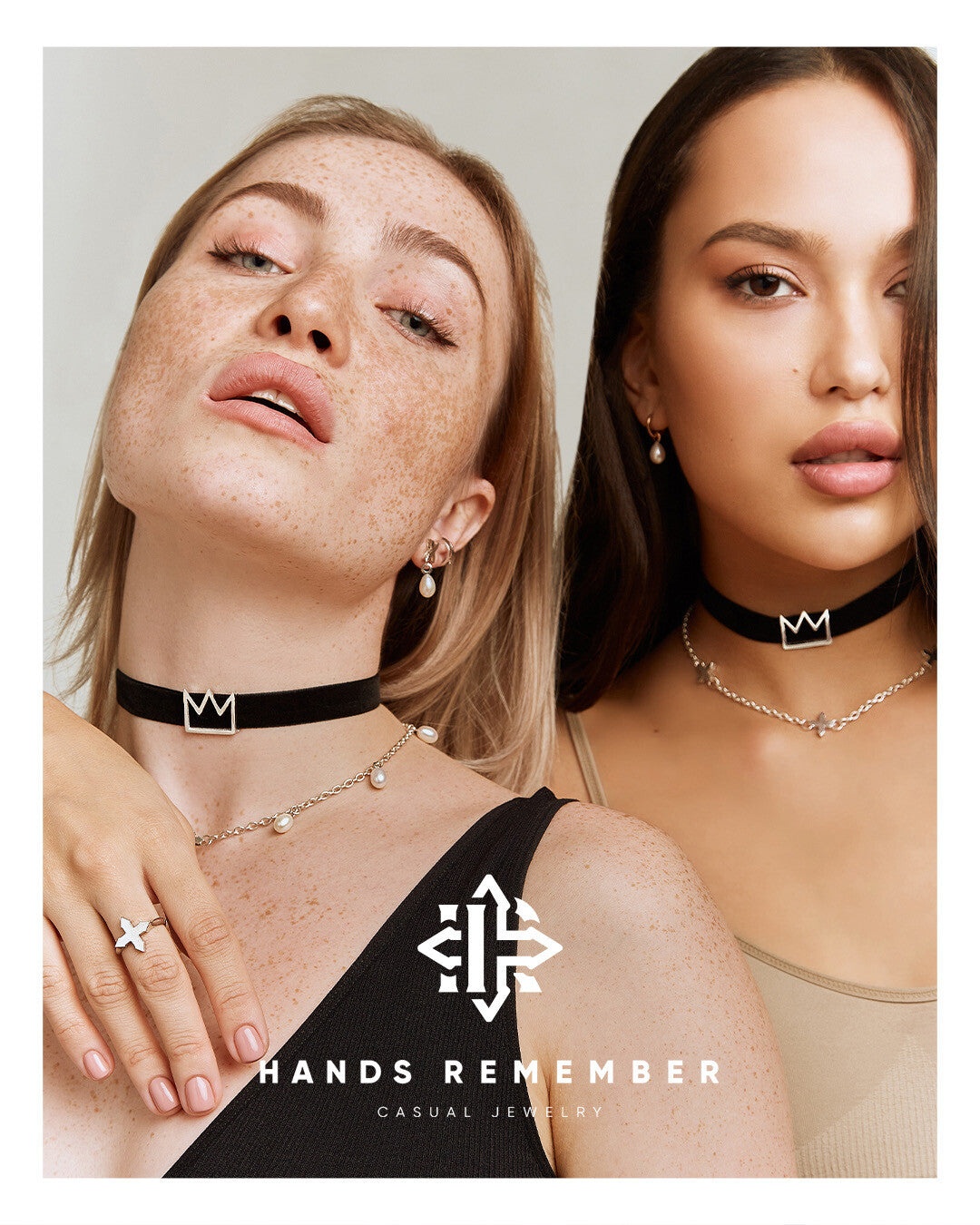 CHOKER "CROWN" / SILVER