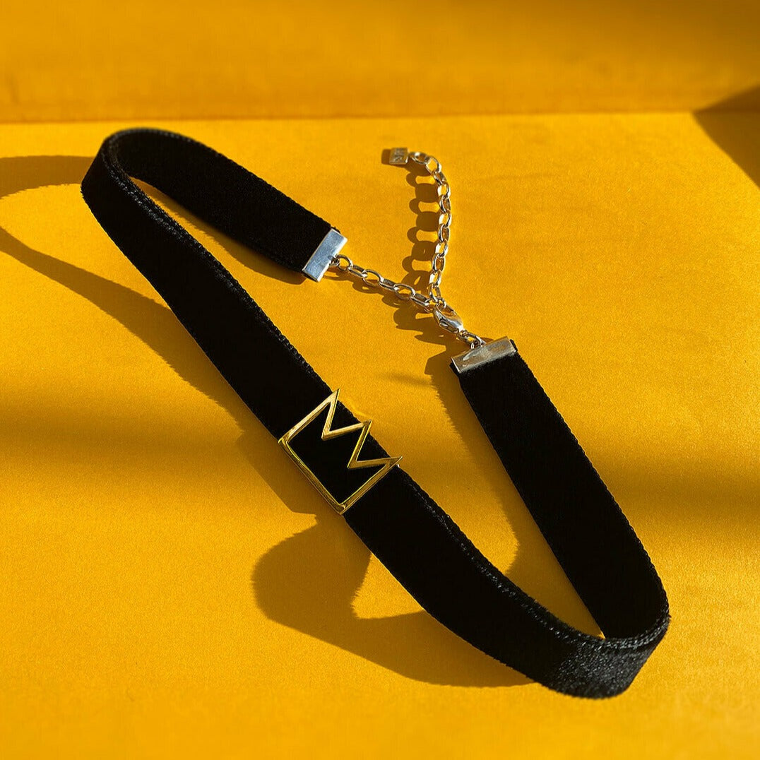 CHOKER "CROWN" / SOLID GOLD