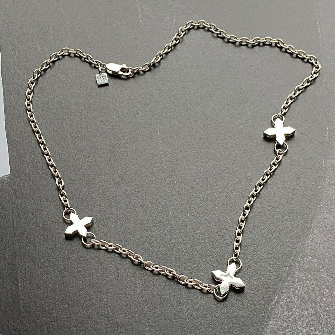 NECKLACE "THREE STARS" / SILVER