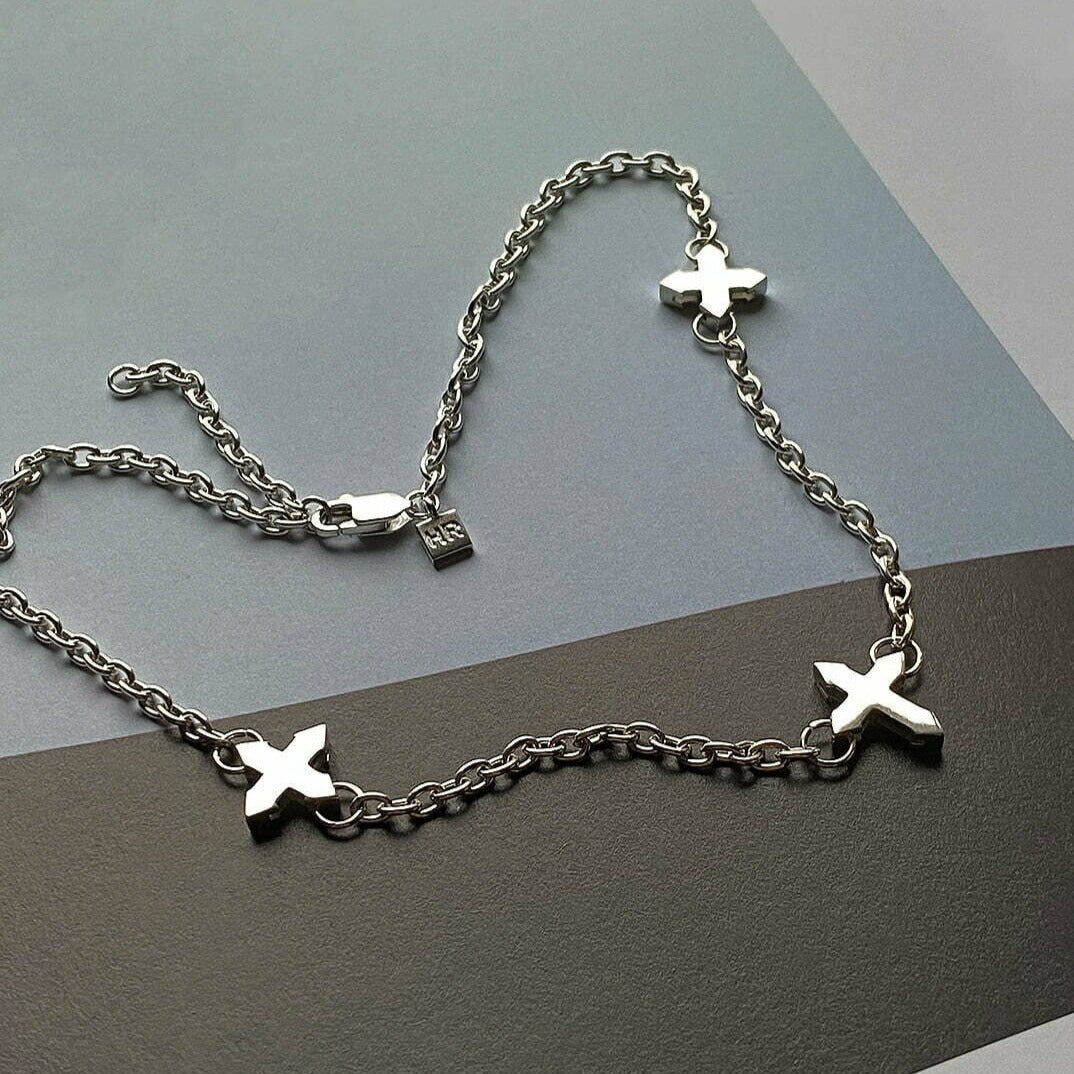 NECKLACE "TRINITY" / SILVER