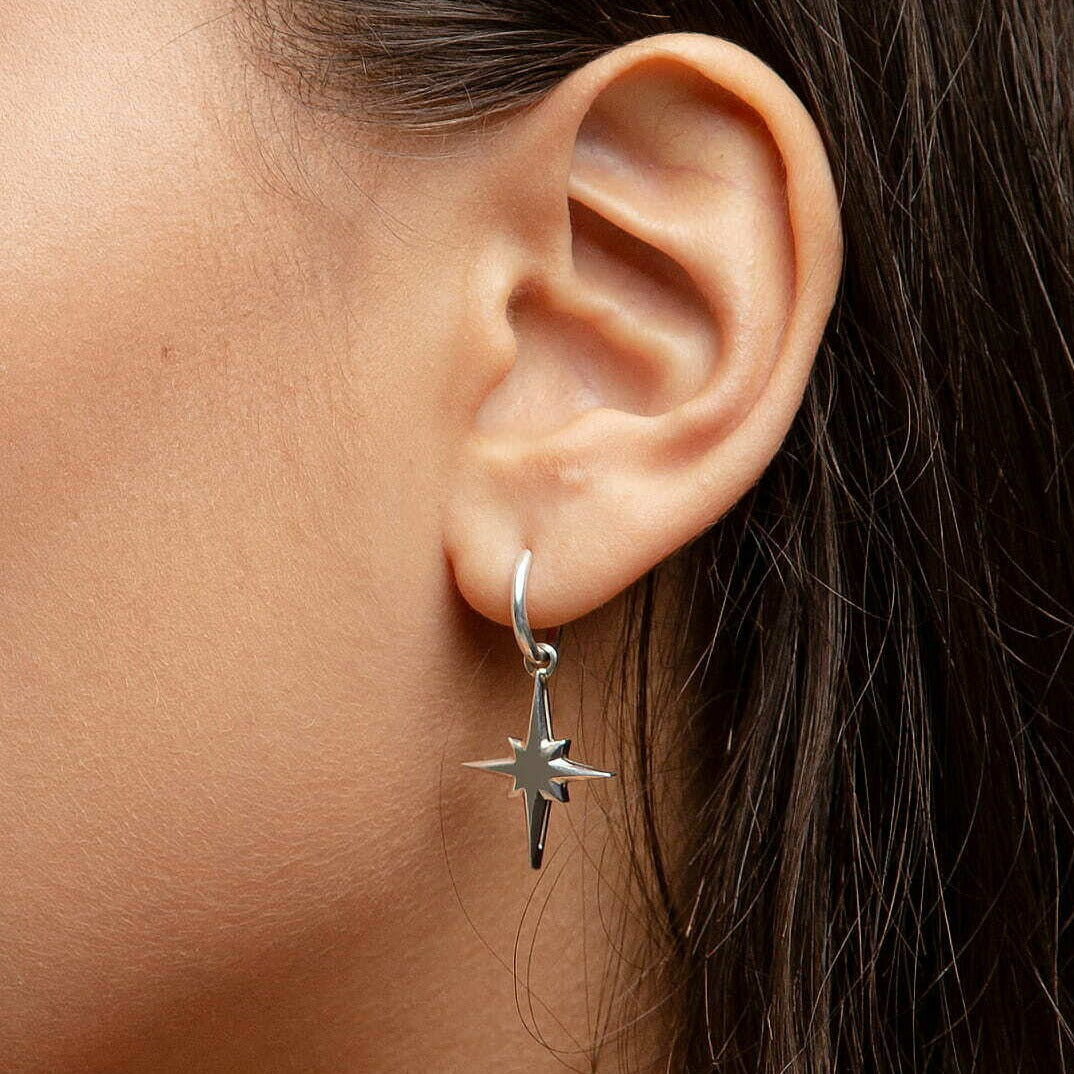 EARRING "WIND ROSE" / SILVER