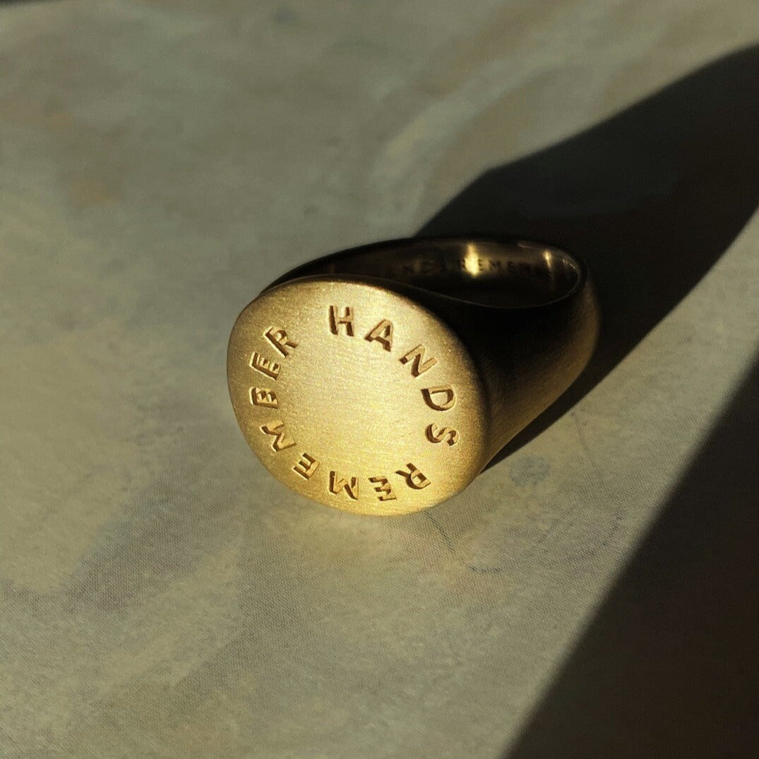 RING "REMEMBER" / SOLID GOLD