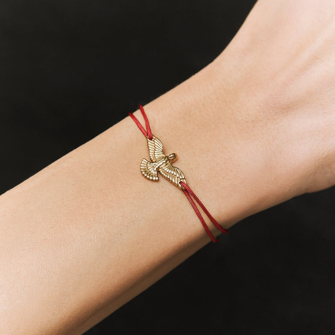 CORD BRACELET "DOVE" / GOLD