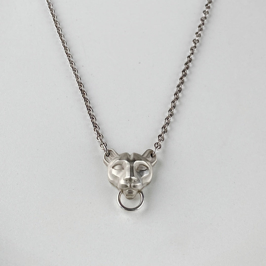 CHAIN WITH PENDANT "PUMA" / SILVER