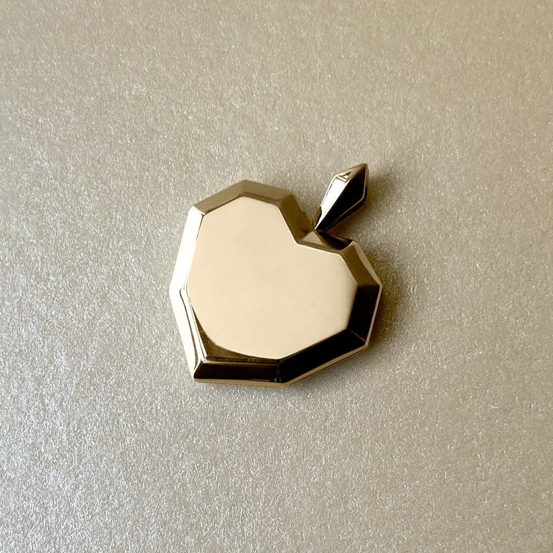 PENDANT "PRICKLY HEART" / SOLID GOLD
