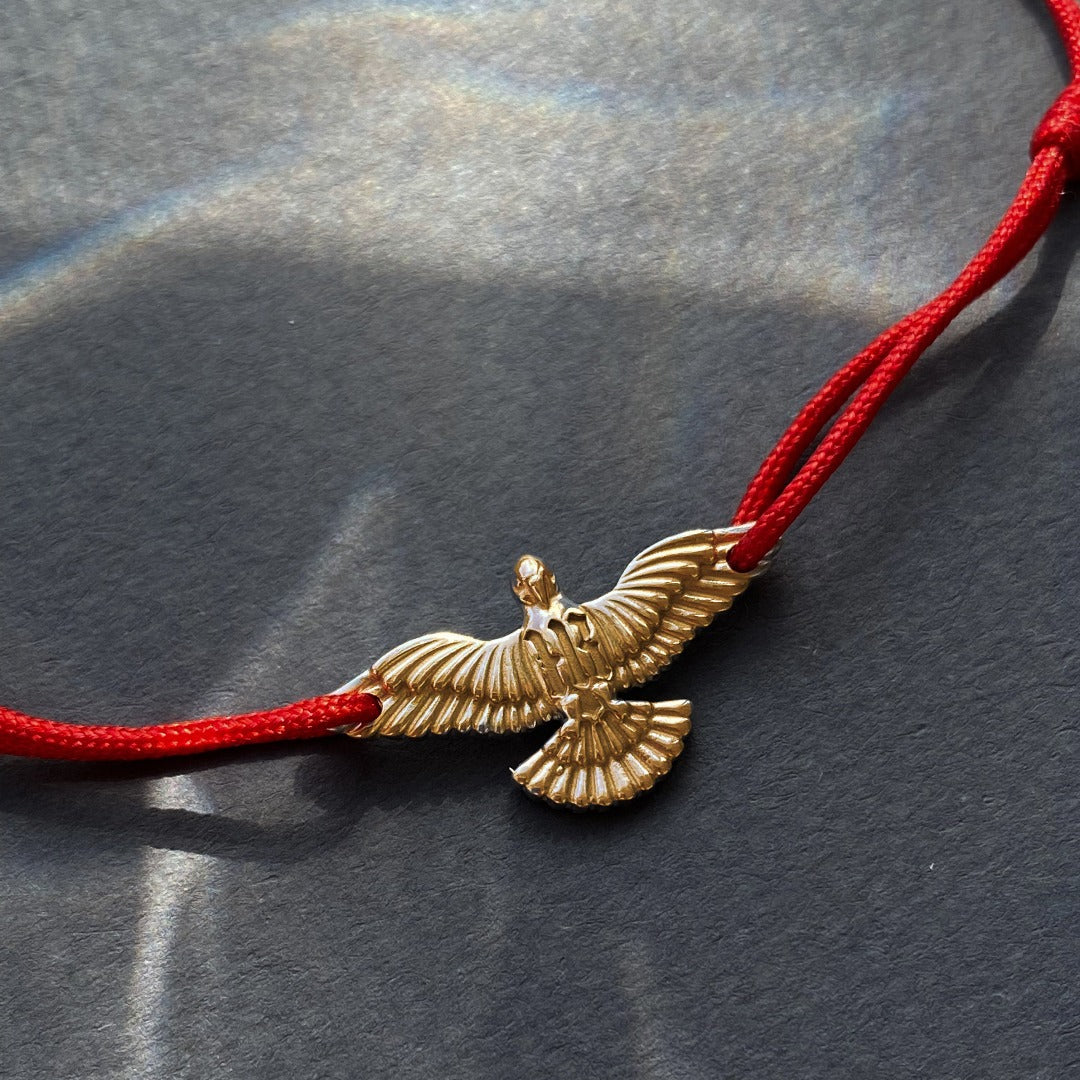 CORD BRACELET "DOVE" / GOLD