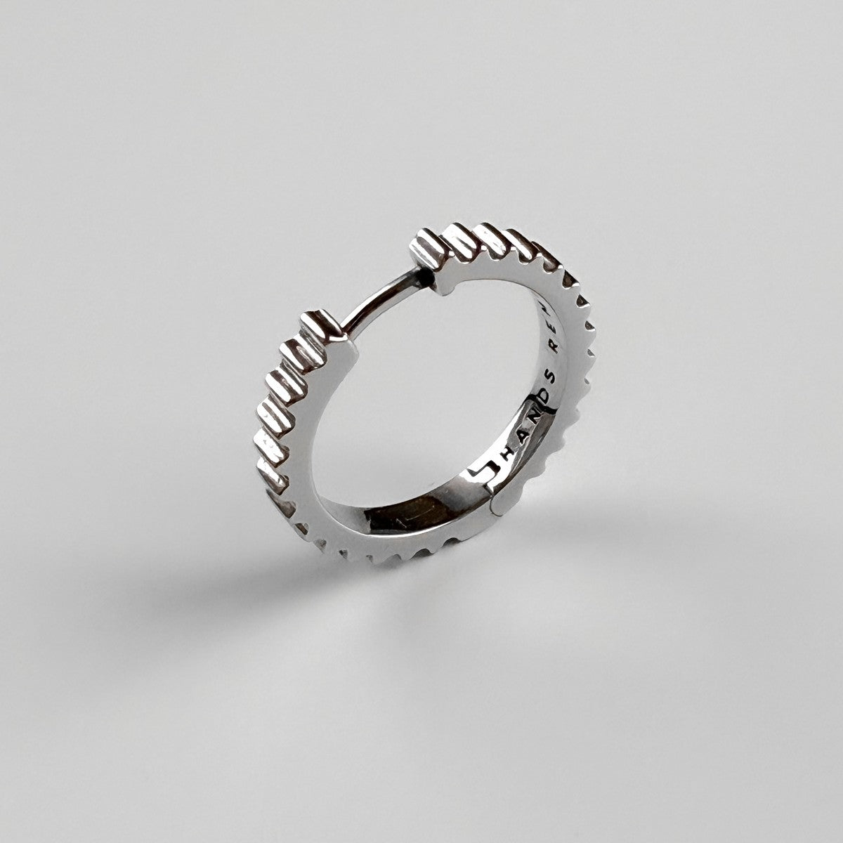 HOOP EARRING "GEARS OF TIME" | SILVER