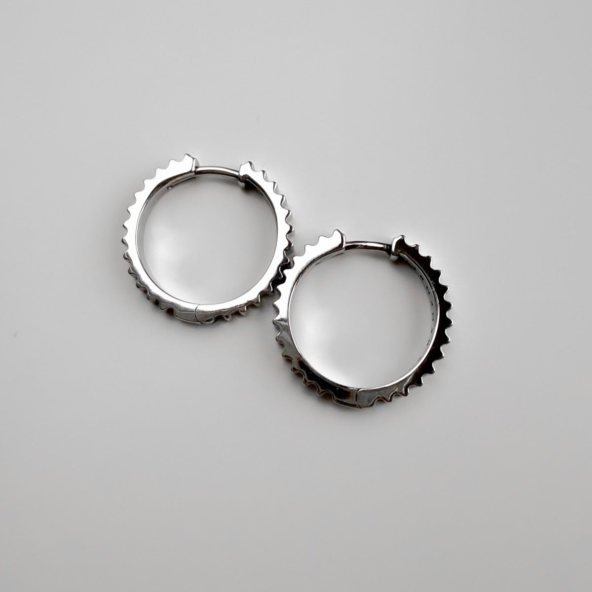 HOOP EARRING "GEARS OF TIME" | SILVER