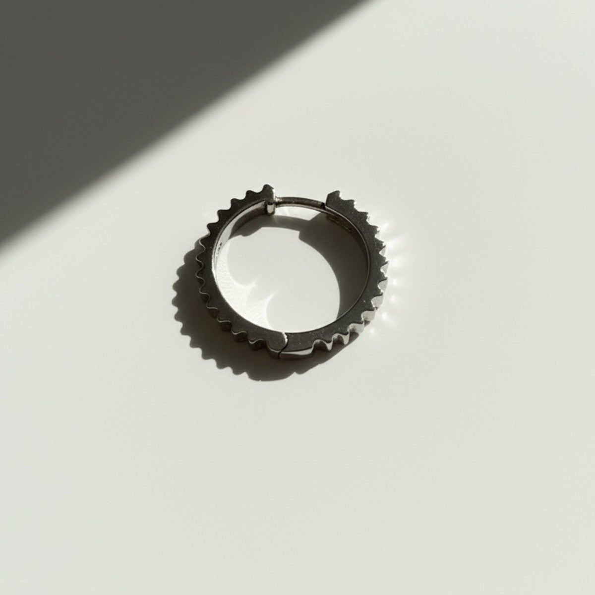 HOOP EARRING "GEARS OF TIME" | SILVER