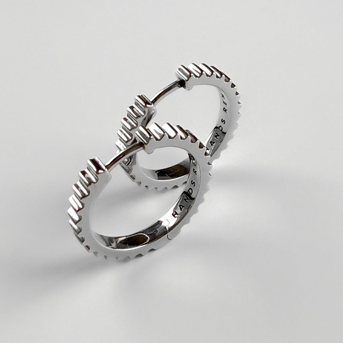 HOOP EARRING "GEARS OF TIME" | SILVER