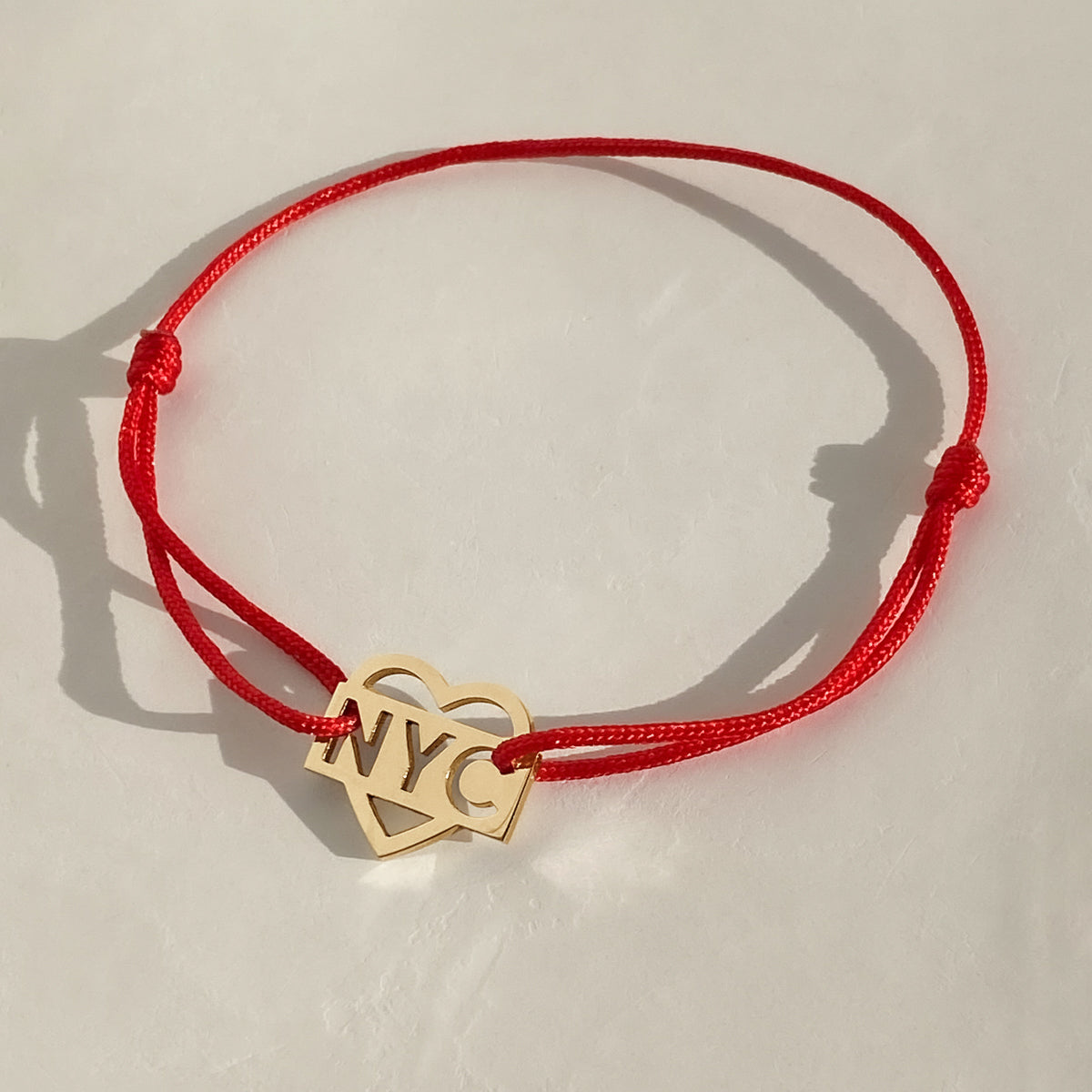 CORD BRACELET "NYC" / GOLD