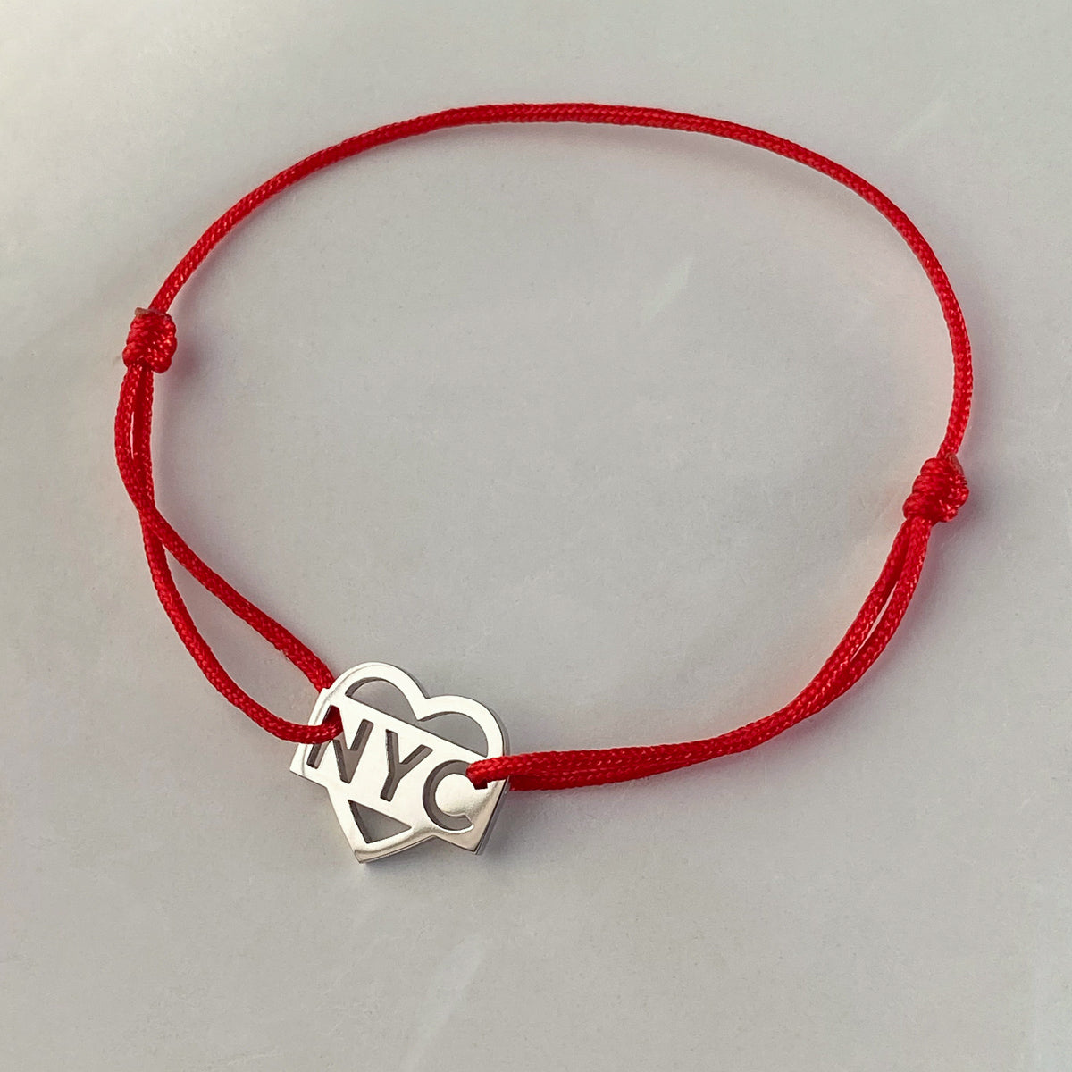 CORD BRACELET "NYC" / SILVER