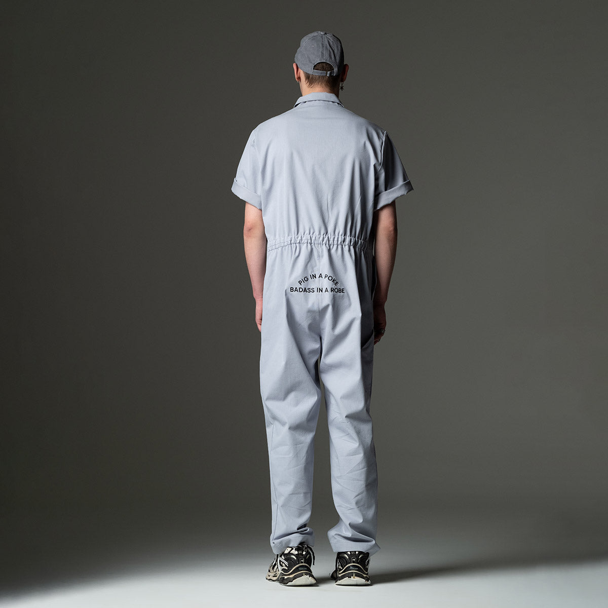 OVERALLS GREY | PIG IN A POKE BADASS IN A ROBE