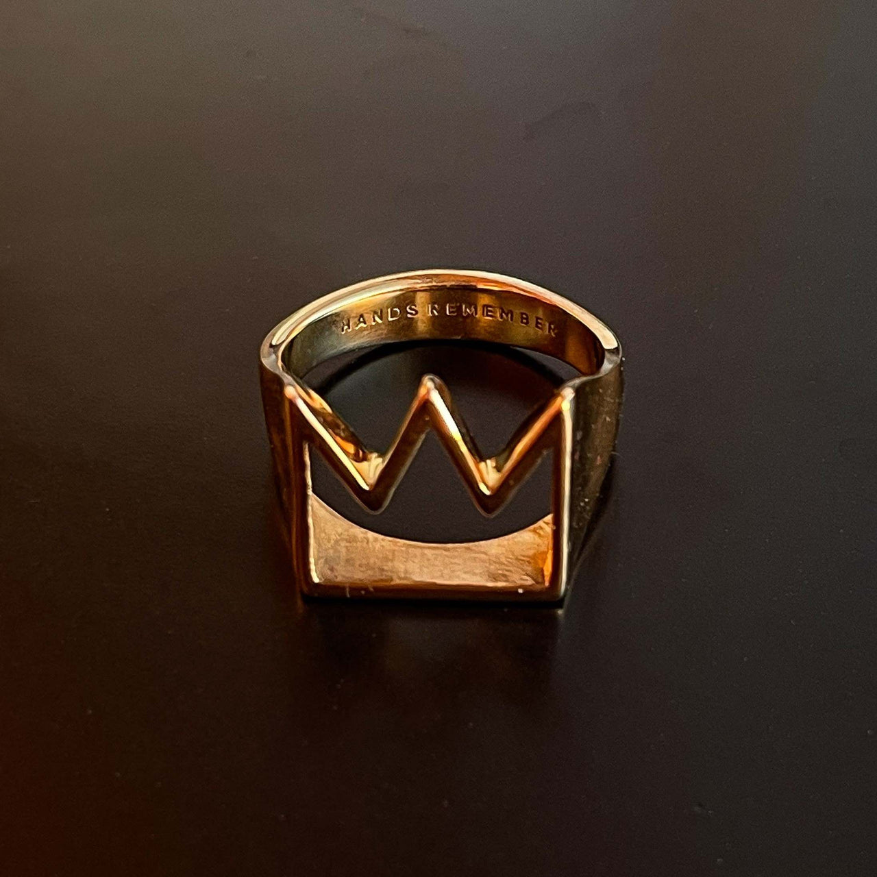 RING "CROWN" / SOLID GOLD