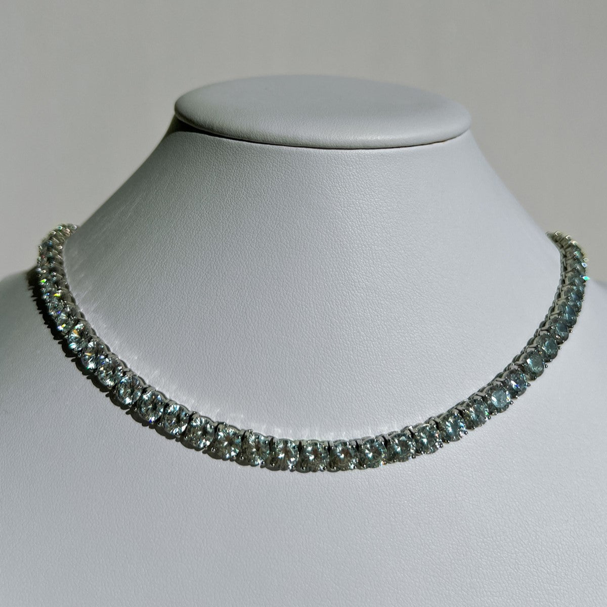 TENNIS NECKLACE "SIMPLE THING" WITH CZ 6 / SILVER