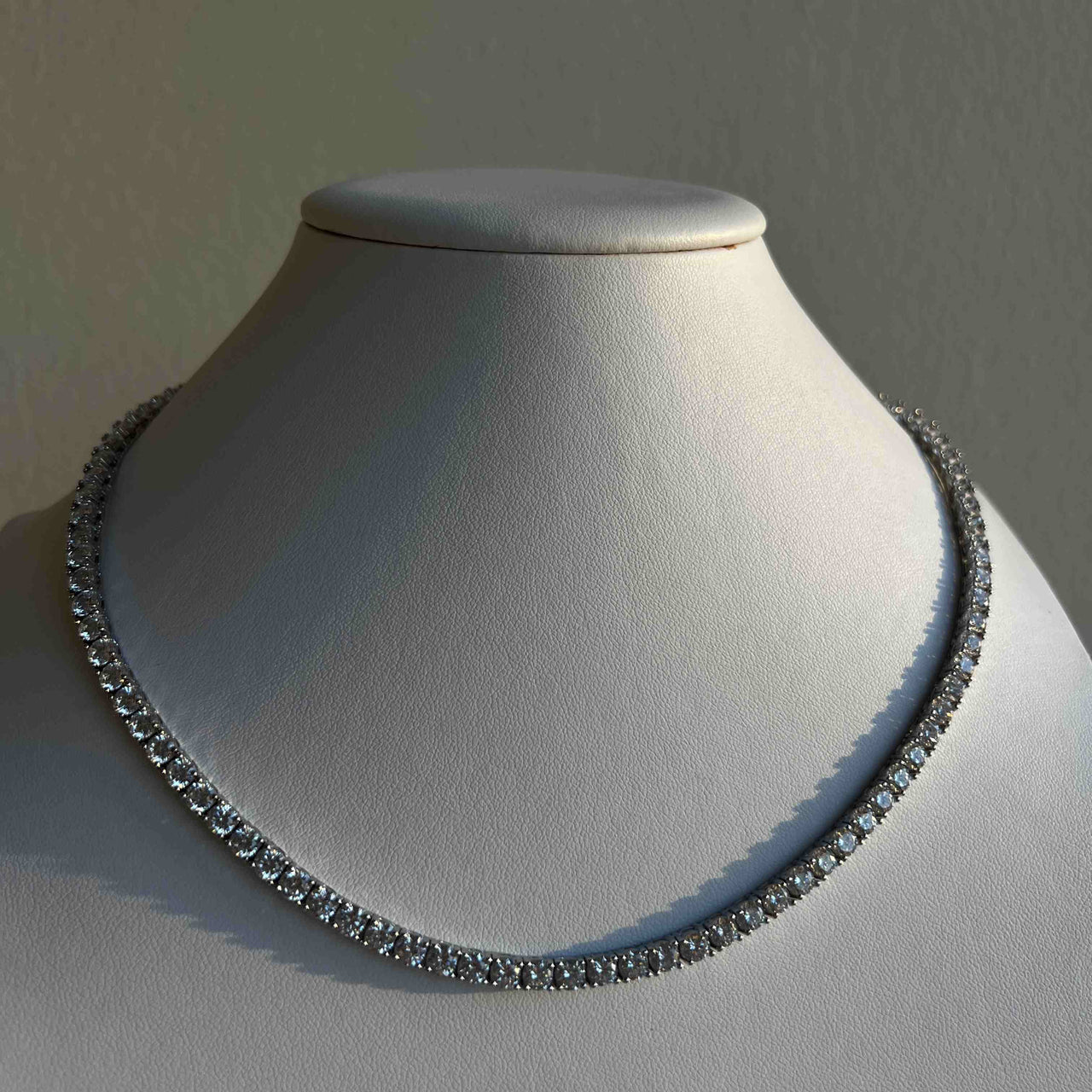 TENNIS NECKLACE "SIMPLE THING" WITH CZ 4 / SILVER