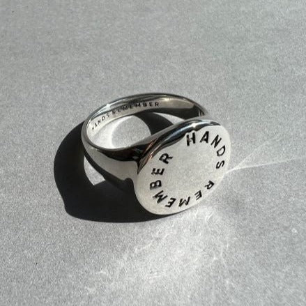 RING "REMEMBER" / SILVER (SIZE 11)