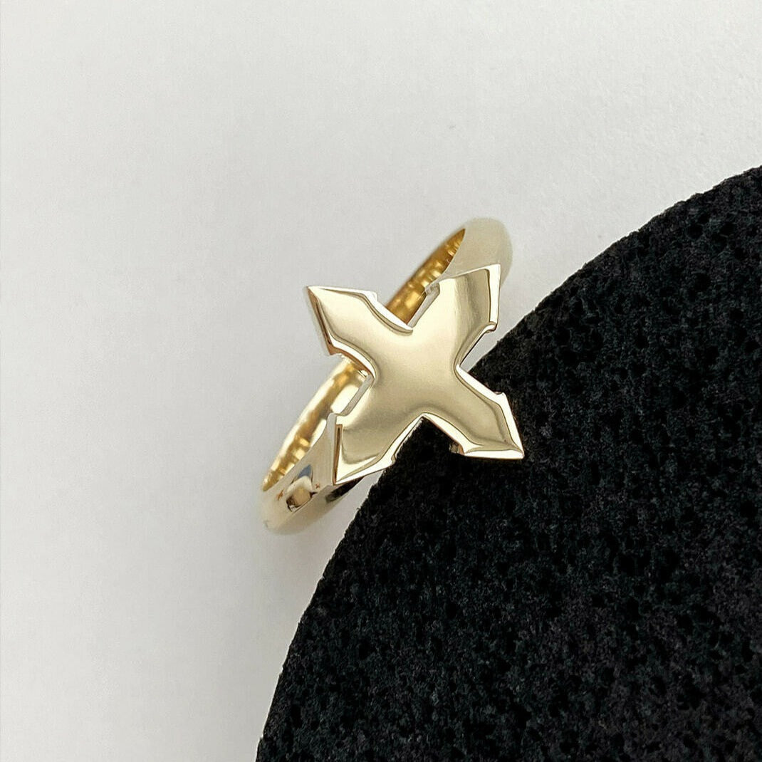 RING "STAR" / SOLID GOLD