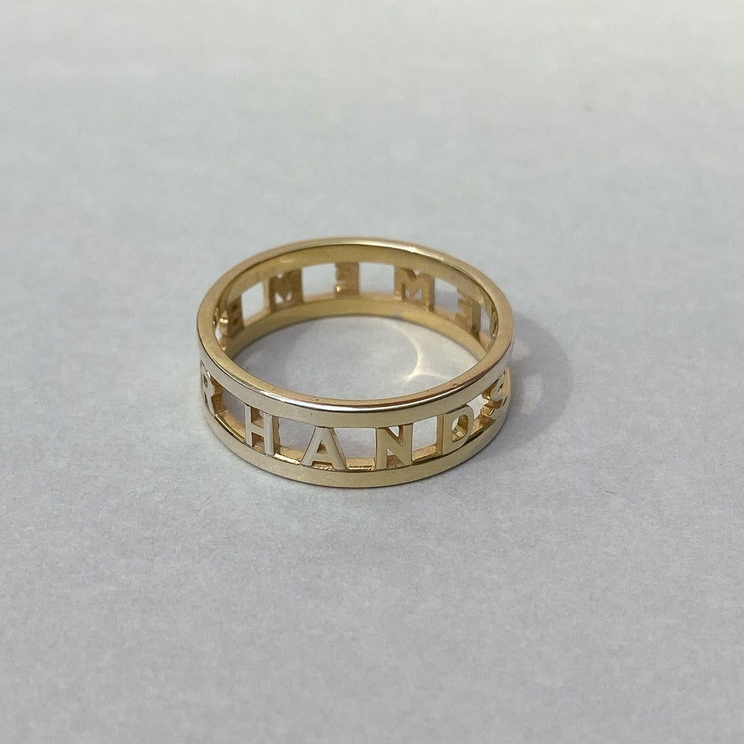 RING "ROUND" / SOLID GOLD