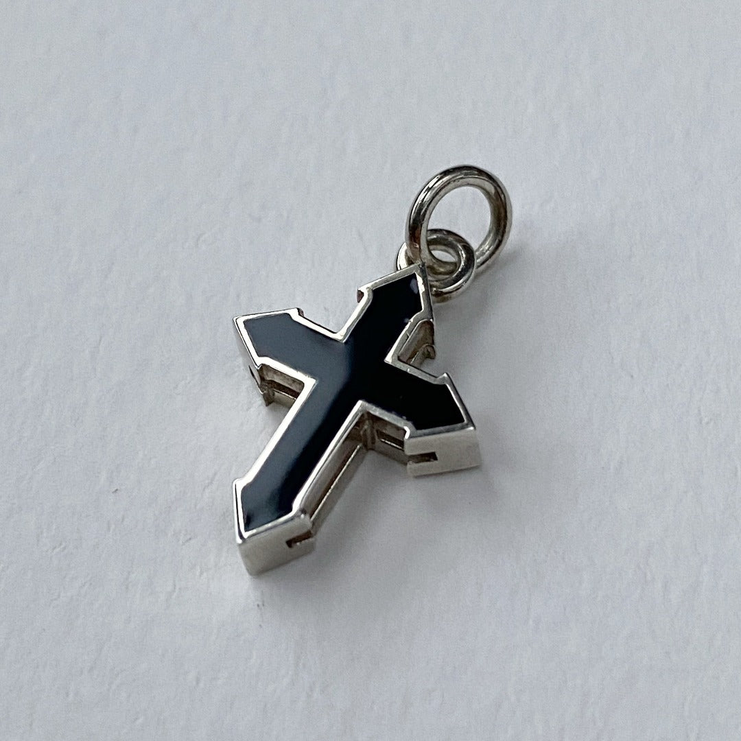 PENDANT CROSS "MARMI" / SILVER & COLORED ENAMEL