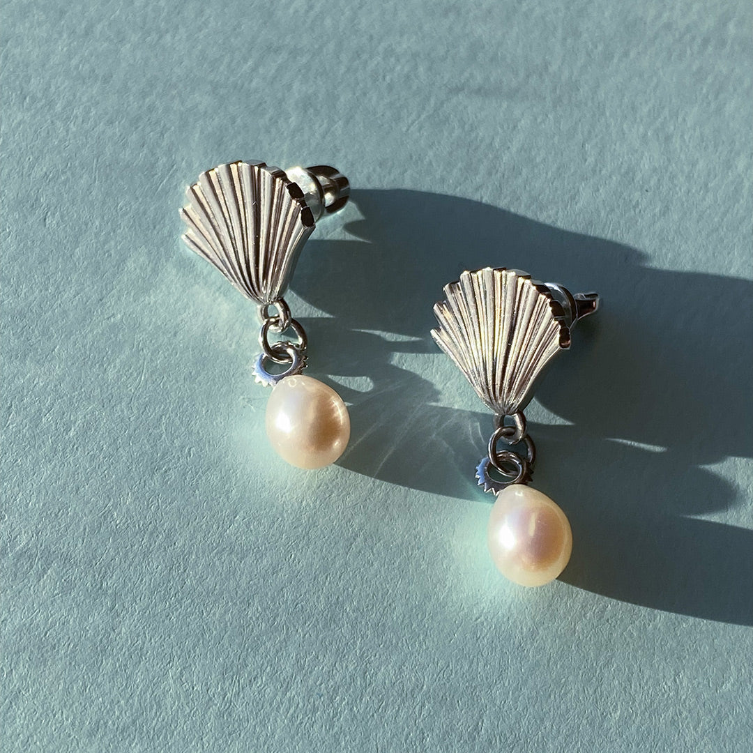 STUDS "ABSOLUTE PEARL" / SILVER