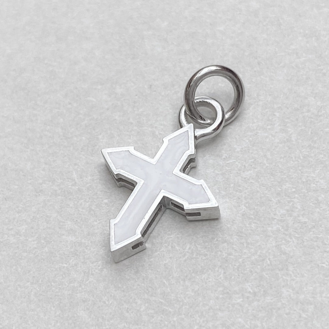 PENDANT CROSS "MARMI" / SILVER & COLORED ENAMEL